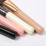 10pcs pink white nude black soft high quality face eyes private label synthetic fiber makeup brushes set