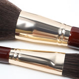 High-end mahogany soft face and eye fiber professional 12-piece makeup brush set