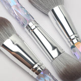 9pcs Acrylic Handle Dense Foundation Synthetic Vegan Custom Logo Private Label High Quality Professional Makeup Brush