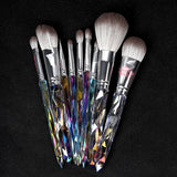 9pcs Acrylic Handle Dense Foundation Synthetic Vegan Custom Logo Private Label High Quality Professional Makeup Brush