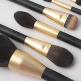 10pcs Contour Foundation Powder Double Side Synthetic white black Vegan Wholesale Private Label High Quality Luxury Professional Makeup Brush