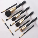 10pcs Contour Foundation Powder Double Side Synthetic white black Vegan Wholesale Private Label High Quality Luxury Professional Makeup Brush