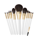 10pcs Contour Foundation Powder Double Side Synthetic white black Vegan Wholesale Private Label High Quality Luxury Professional Makeup Brush