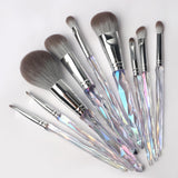 9pcs Acrylic Handle Dense Foundation Synthetic Vegan Custom Logo Private Label High Quality Professional Makeup Brush