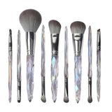 9pcs Acrylic Handle Dense Foundation Synthetic Vegan Custom Logo Private Label High Quality Professional Makeup Brush