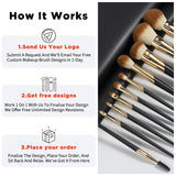 10pcs luxury synthetic high quality custom logo face eye makeup brush set