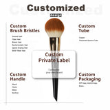 10pcs luxury synthetic high quality custom logo face eye makeup brush set