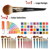 10pcs luxury synthetic high quality custom logo face eye makeup brush set