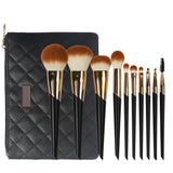 10pcs luxury synthetic high quality custom logo face eye makeup brush set